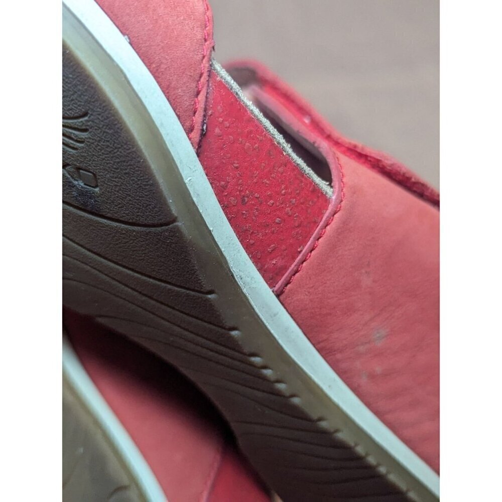 Dansko Maddy Milled Red Nubuck Womens SZ 39/8.5 Slip On Slide Sandals - Picture 15 of 16